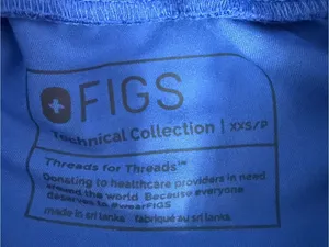 FIGS Zamora Jogger Scrub Pants XXS Petite Blue thumbnail 4