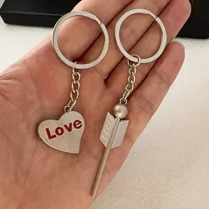 Heart Arrow Keychain Charm for Men Women Car Keychain Key Ring Bag Charm thumbnail 5