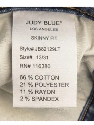 Judy Blue Distressed Skinny Jeans Size 13/31 thumbnail 6