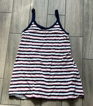 Universal Thread Striped Dress - Navy, Red, White thumbnail 1