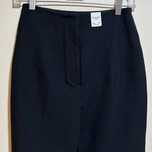 NEW Abercrombie & Fitch Slim Straight Tailored Trouser Pants Black Size 25 thumbnail 7