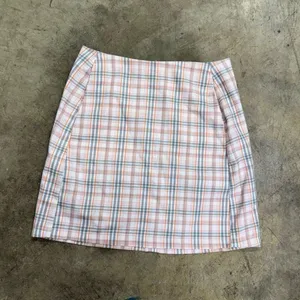 Urban Outfitters Colin Plaid High Rise A-Line Mini Skirt Pockets XS thumbnail 2