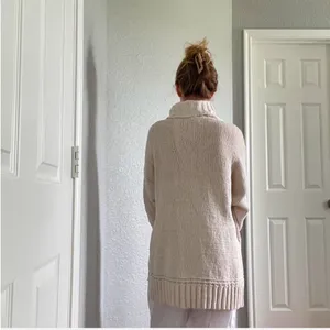Aerie Cream Cowl Neck Sweater thumbnail 8
