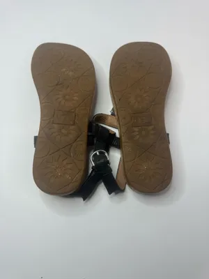 UGG 'Aleigh' Black Leather T-Strap Sandals Size 7.5 thumbnail 7