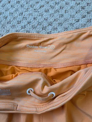 Outdoor Voices Coral-Orange Athletic Shorts thumbnail 3