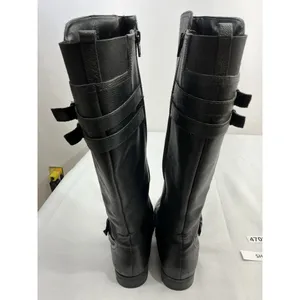 Womans Naturilizer Jessie Riding Boots 6 M Black Strappy Full Zip thumbnail 5
