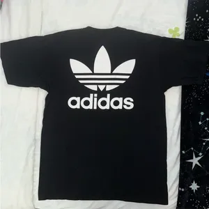 Adidas Black Originals Trefoil logo T-shirt thumbnail 2