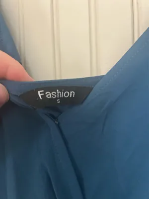 Tie Strap Dress Blue thumbnail 3