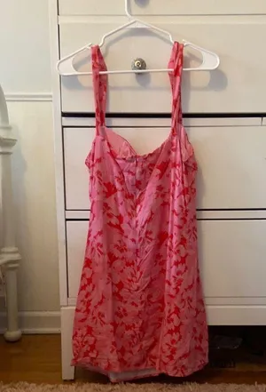 Peppermayo Pink with red flowers dress thumbnail 4