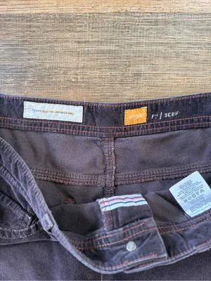 Pilcro and the Letterpress Anthropologie Vintage-Inspired Women's Brown Corduroy Pants W32 thumbnail 3