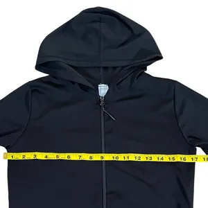Black Light Breathable Hoodie Zip‎ Up Jacket Size XS thumbnail 3
