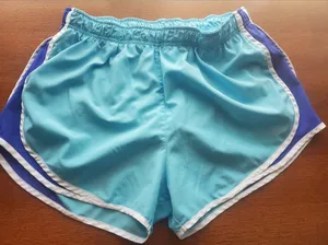 Nike Women's Blue and White Shorts Size XL Like New Only Washed But Noy Worn thumbnail 1