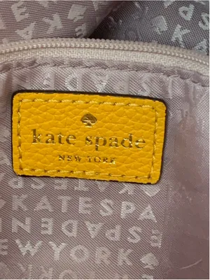 Kate Spade Margaux Saffron Yellow Satchel – Pebbled Leather Crossbody Tote thumbnail 11