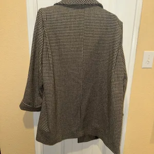 Westbound Houndstooth Pea Coat Sz 12 Wool Blend Exclusively Made For Dillard’s thumbnail 12