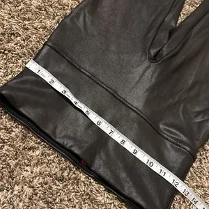 SPANX Black Faux Leather Leggings Large thumbnail 4