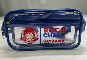 Kansas Jayhawks Clear Fanny Pack Wendy's Promo Stadium Approved Waist Bag thumbnail 1