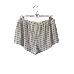LAKE Striped Pajama‎ Sleep Lounge Shorts Women's Size L White Green Pink Stripe thumbnail 3