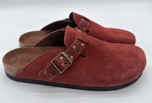 White Mountain BenBen Rust Casual Everyday Comfort Suede Leather Clogs 9 thumbnail 1