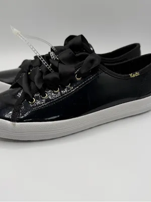 Keds Triple Kick Platform Sneakers Womens 7 Black Patent Ribbon Lace NWOB thumbnail 3