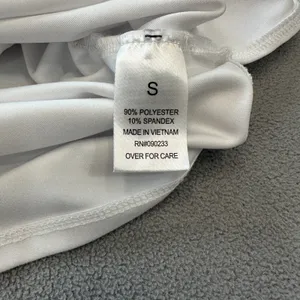 NWT Your Favorite Pacsun Tube Top S Women White Sleeveless Ruched Cropped Blouse thumbnail 6
