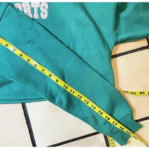 Nasty Gal X Sports Illustrated Sweater Sz 2 Cropped Green Embroidered Athletic thumbnail 8
