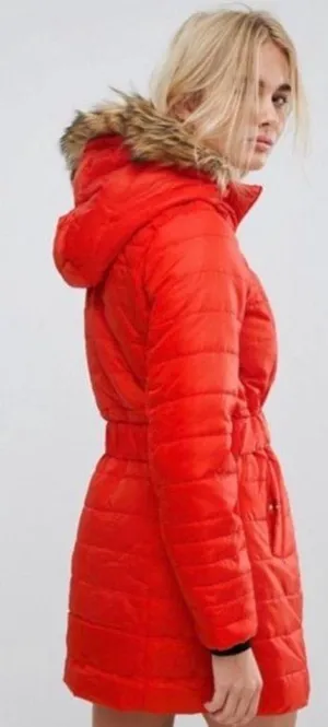 Vero Moda Padded Parka with Faux Fur Hood thumbnail 2