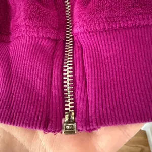 vintage y2k women's Hard Tail fuchsia terry cloth zip up hoodie size medium thumbnail 6