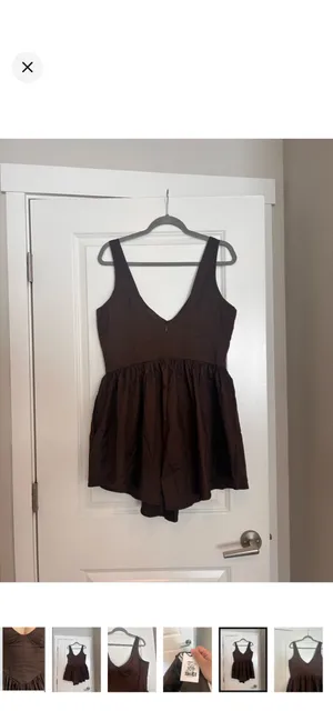 New Showpo Ashlyn Mini Dress in Chocolate Brown Size 12 L thumbnail 10