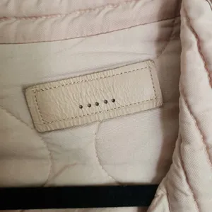 BLANK NYC Tencel Pink Drop Shoulder Quilted Oversize Jacket Boho Chic Fall M thumbnail 10