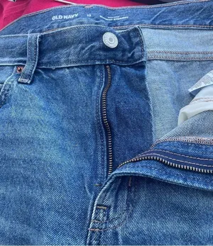 Old Navy Womens Shorts Blue Distressed Denim High Rise Slouchy Cut Off Size 12 thumbnail 8