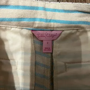 Lilly Pulitzer Callahan Blu Horizon Shorts Bayview thumbnail 3