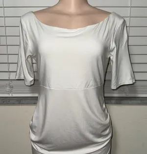 ASOS Maternity NWT white dress woman size 8 stretchy thumbnail 2
