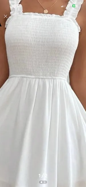 White frill trim cami dress size Xl thumbnail 1