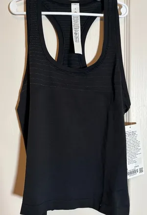 lululemon Swiftly Tech RB 2.0 Race Glow Stripe Size 8 NWT, Black thumbnail 1