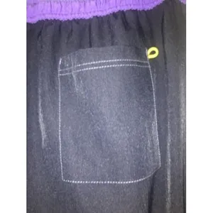 1 Pc Spread Good Cheer Womens Drawstring Scrub Pants Size 3X Scrub Blue Purple thumbnail 7