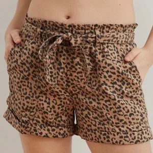 Aerie cheetah print shorts thumbnail 1