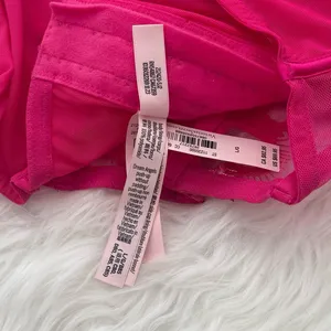 Victoria’s Secret Dream Angels Wicked Shimmer Heart Embroidery Corset Pink Large thumbnail 8