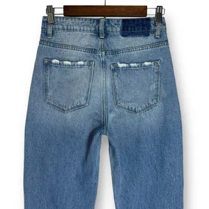 Vervet 90s Dad Jean | Size 24 | Super High Rise | Distressed‎ Denim Straight Leg thumbnail 6