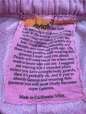 Aviator Nation Pink Lightning Bolt Sweatpants Women’s XS thumbnail 2