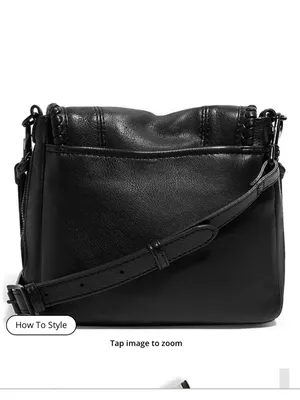 Aimee Kestenberg Mini All For Love Black Leather Crossbody Bag thumbnail 4