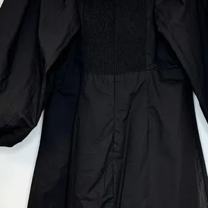 Tuckernuck Pomander Place Square Neck Chloe Mini Dress Black Puff Sleeves Small thumbnail 13