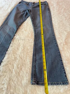 Y2K Levi's Strauss stretch low rise bootcut Women's Light Blue Flare Jeans thumbnail 6