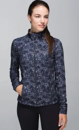 lululemon athletica Navy Speckle Full-Zip Utility Jacket thumbnail 1
