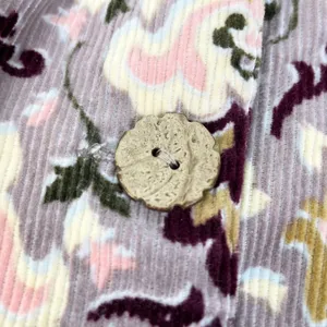 The Territory Ahead Womens 6 Corduroy‎ Vest Button Front Purple Lavender Floral thumbnail 7