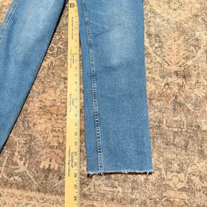 We The Free Free People Curvy High Rise Vintage Straight Jeans Cropped Blue 29 thumbnail 5