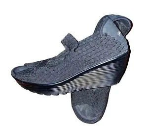 Skechers Walking Platform Slip on Mary Jane Open Toe Shoes Black size 8.5 thumbnail 1