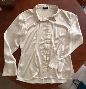 Express Ivory Blouse  thumbnail 1