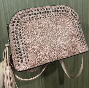 Embroidered Blush cross body Pink thumbnail 1