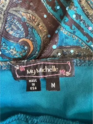 Fairy Boho Sparkly Paisley My Michelle Y2K Vintage Dress thumbnail 8