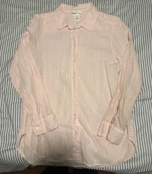 H&M Striped Button-Up thumbnail 1
